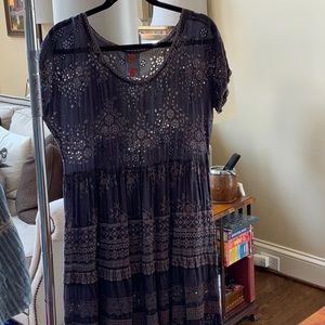 Johnny was sz medium long dress with blemish
